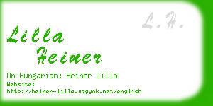 lilla heiner business card